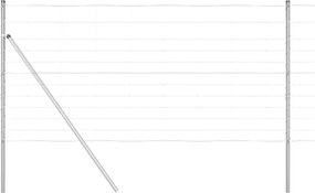 vidaXL Stâlp de gard. Galvanizat 25 x 1,2 m Oțel