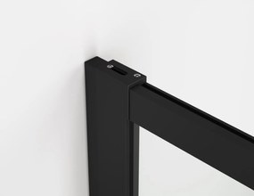 Usa culisanta de dus in nisa, 1300 mm, negru mat, doua elemente, Ronal Oriana Negru mat, 1300 mm