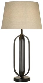 Veioza/Lampa de masa decorativa Chic negru/natural