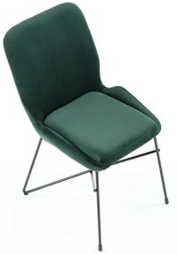 Scaun K454 catifea verde – H83 cm