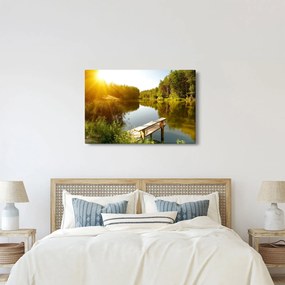 Tablou - Lac la munte (90x60 cm)