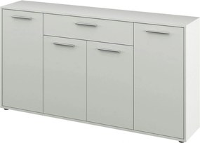 Comoda LUNIA, alb, 163x33x86 cm