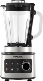 Blender Finlux FTB-8115D, 1500 W, 1,5 l, 6 programe automate, ecran tactil, funcție de zdrobire a gheții, 6 lame, oțel inoxidabil/negru