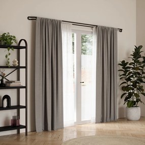 Galerie de perdea extensibilă 107-305 cm din oțel Midnight – Umbra