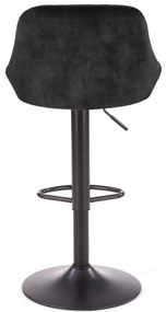Scaun tip bar Henrietta (negru). 1039559