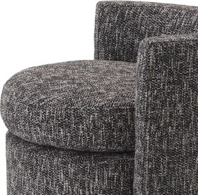 Fotoliu design LUX Arcadia, cambon negru 115326 HZ