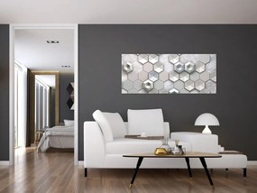 Tablou cu abstracție 3D (120x50 cm)