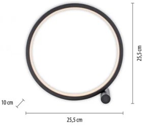 Lampă LED de masă JUST LIGHT. 15395-18 MINI RITUS LED/10,5W/230V negru