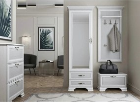 Mobila hol clasica TIFFANY II, grej, PAL laminat, 4 piese
