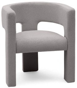 Fotoliu design alb cenusiu ALPAH LOOP