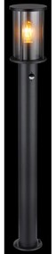 Stalp mediu pentru exterior cu senzor de miscare design modern IP54 Gracey negru