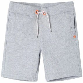 Pantaloni scurți pentru copii cu șnur, gri, 140