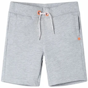 Pantaloni scurți pentru copii cu șnur, gri, 140