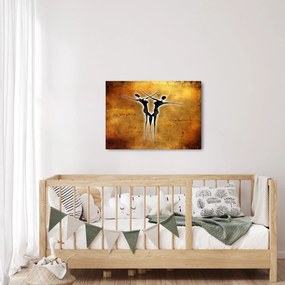 Tablou perechii dansând pictate (70x50 cm)