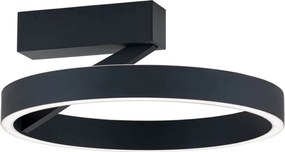 Lustra aplicata LED circulara KOLK negru 40cm