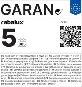 Rabalux 72186 - Lustră LED suspendată pe cablu ONIXO LED/8W/230V 3000K