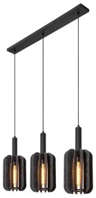 Lustră pe cablu Lucide 45492/03/36 RAFAL 3xE27/40W/230V negru/gri