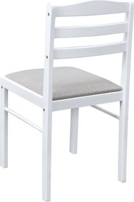 Set de sufragerie 1+4, alb/gri bej, SOMIN