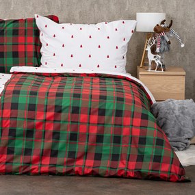 Lenjerie de pat din bumbac 4Home Scotch winter, 140 x 220 cm, 70 x 90 cm