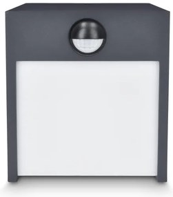 Aplică LED de exterior cu senzor Brilagi TERNI LED/12W/230V antracit IP44