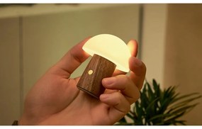 Veioză albă/în culoare naturală închisă LED (înălțime 7 cm) Alice Mushroom – Gingko