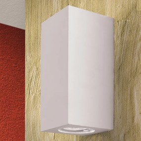 Aplica LED de perete design ambiental Cube 2 alba