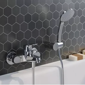 Baterie cada - dus Ideal Standard Ceraflex crom lucios cu set de dus
