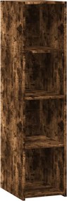 vidaXL Dulap înalt, stejar fumuriu, 30x41x124 cm, lemn compozit