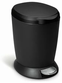 Coș de deșeuri cu pedală Simplehuman Slim 6 l, negru
