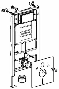 Rezervor wc cu cadru incastrat Geberit Duofix Sigma UP320 sistem de fixare si set izolare fonica