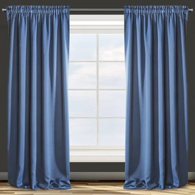 Draperii blackout monocrome pe bandă de panglică 135 x 270 cm