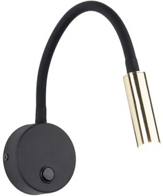 Lampă de perete LAGOS 1xG9/3W/230V negru/auriu