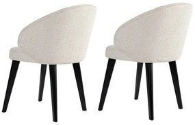 Set de scaune de sufragerie Bentley White andBlack, 2 buc.