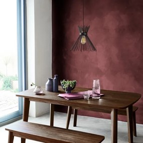 Lustră pe cablu KIRPI 1xE27/40W/230V neagră