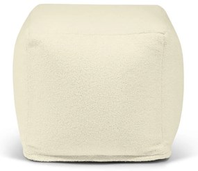 Fotoliu bean bag crem cu tapițerie din țesătură bouclé Up! MooG – SLOWDOWN