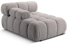 Modul pentru canapea modulară gri deschis cu tapițerie din țesătură bouclé (cu colț pe partea stângă ) Bellis – Micadoni Home