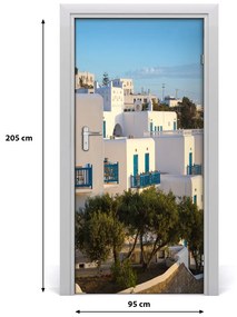 Autocolante pentru usi Auto-adezive pe ușa din Mykonos Grecia