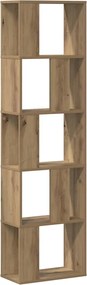 vidaXL Bibliotecă 5 niveluri stejar artizanal 45x23,5x162,5 cm lemn