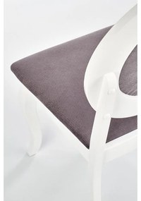 Scaun de bucaterie Barock, gri/alb