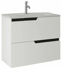 Mobilier pentru lavoar incastrat Fluminia Bari 60 cm alb mat