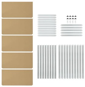 Jusky Raft 200 x 100 x 60 cm - argintiu