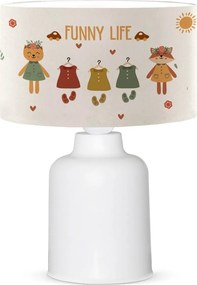 Veioza AYD-3380, multicolor, material textil/plastic, 24x32 cm