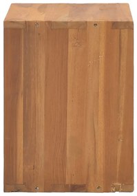 Noptiera, 40x30x40 cm, lemn masiv de tec