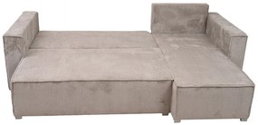 OFERTA Sofa de coltar SMART COSARO bej deschis, reversibila + 2 perne GRATUIT II. calitate