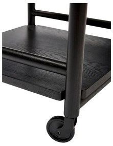 Măsuță de servire cu roți din lemn de stejar 40x40 cm Norm – Hübsch