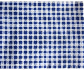 Fata de masa SAH alb si albastru CASA GINO , bumbac 100%, 125X140, masa 4 persoane