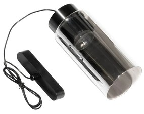 Pendantă modernă neagră pentru sistem de șine monofazat cu LED inclus - Magnetic Vance