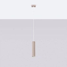 Lustră taupe din metal Gleam – Sollux