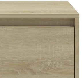 Noptiere, 2 buc., stejar sonoma, 45x34x44,5 cm, PAL 2, Stejar sonoma