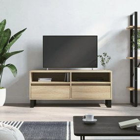831247 vidaXL Comodă TV, stejar sonoma, 100x34,5x44,5 cm, lemn prelucrat